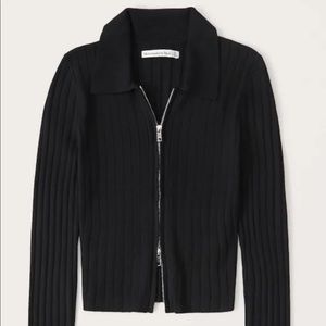 Abercrombie zip up polo